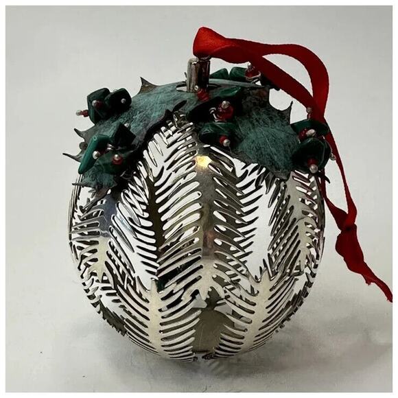 Emilia Castillo Stamped Christmas Tree Ornament Silver 925 Mexico TO-85 VINTAGE - Picture 3 of 13